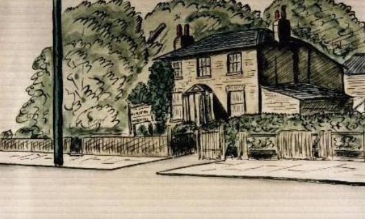 Oak Cottage, High Road. East Finchley, London - Benjamin Colloff's home circa 1800